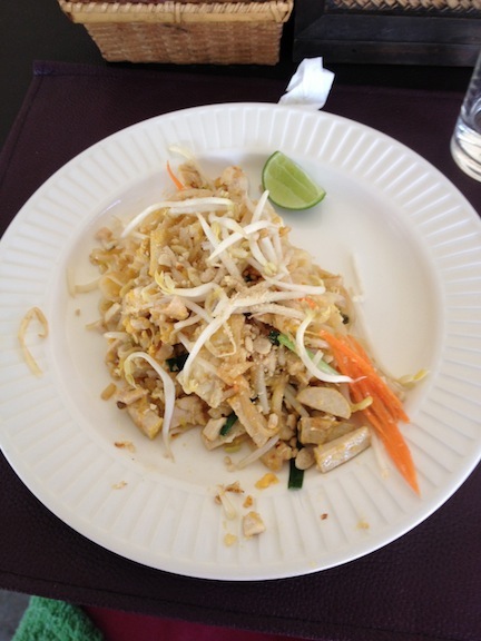 My own pad thai I made with my own hands. It tasted just like the stalls on the street so I was quite proud. 